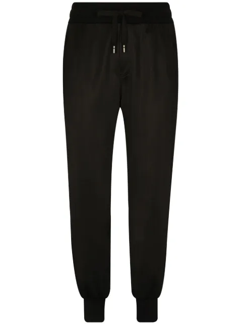 Dolce & Gabbana logo-tag track pants Black GVXQHTHU7B0