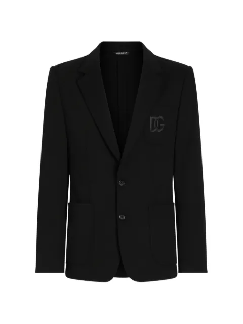 Dolce & Gabbana Portofino single-breasted blazer Black G2PT9ZFUGP0