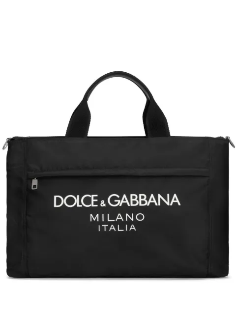 Dolce & Gabbana logo-lettering holdall Black BM2125AG182