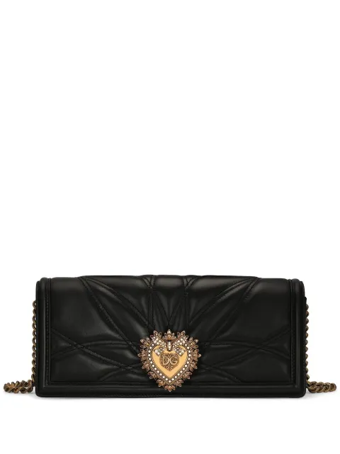 Dolce & Gabbana Devotion quilted shoulder bag Black BB7347AW437