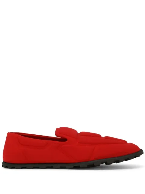 Dolce & Gabbana quilted-finish round-toe slippers Red A50486AE928