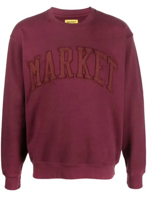 MARKET logo-embroidered sweatshirt Red 396000852