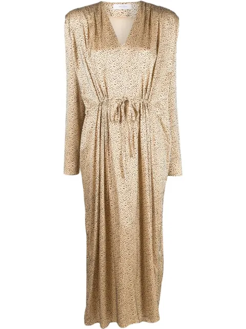 Roseanna floral-print tie-fastening maxi dress Neutrals W22GRIMCAROLINE