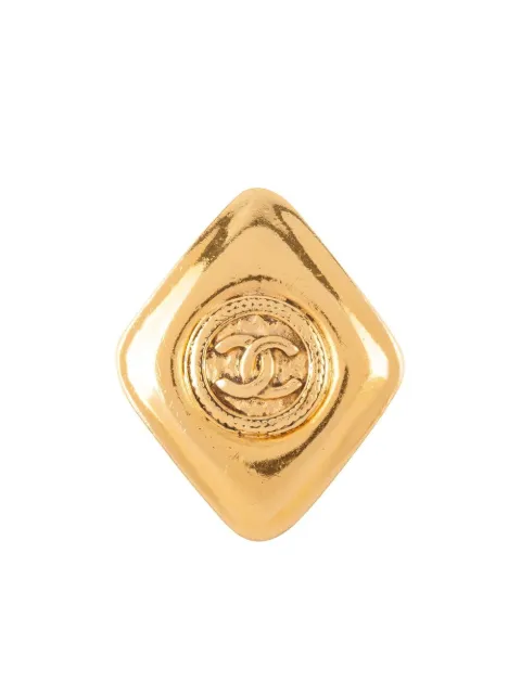 CHANEL Pre-Owned 1980s CC brooch Gold PN024776