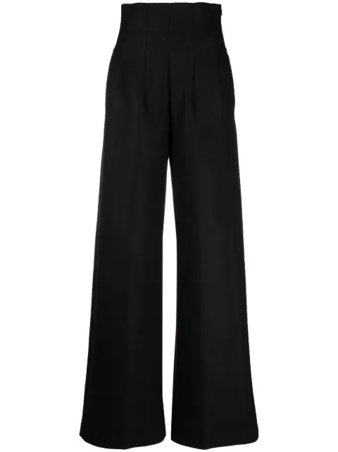 BITE Studios high-waisted wide leg trousers Black 116148