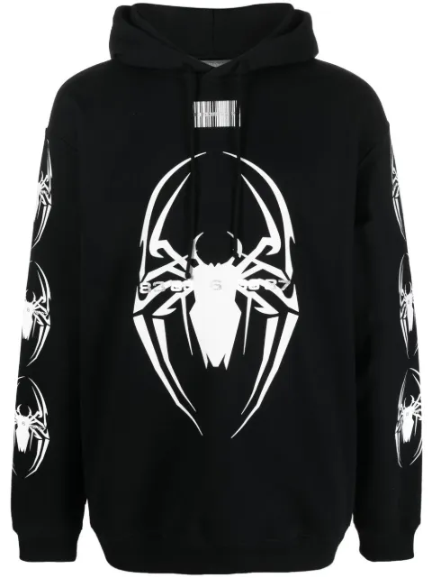 VTMNTS logo print hoodie Black VL14HD450B