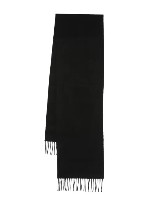 Aspinal Of London knitted cashmere scarf Black 051256506610000
