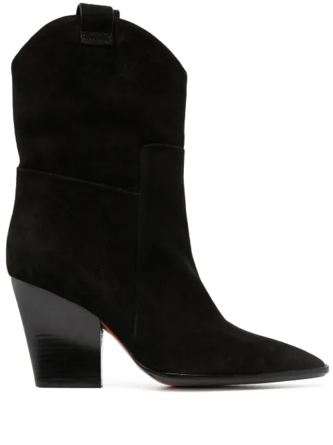 Santoni Western 90mm ankle boots Black WTOP59604HI2B