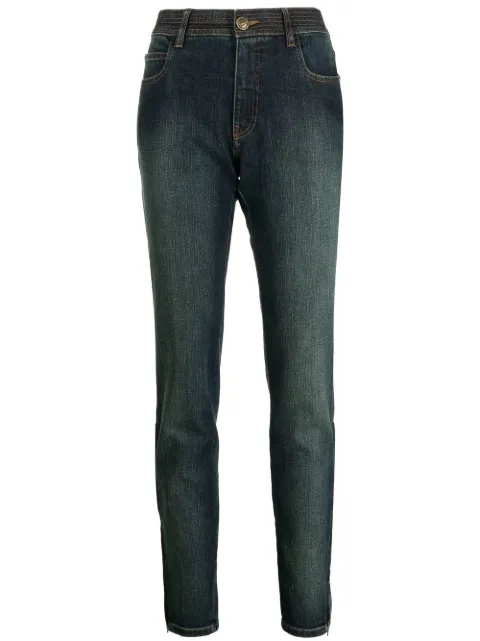 CHANEL Pre-Owned stonewashed skinny jeans Blue CSLM0922CHAJEA
