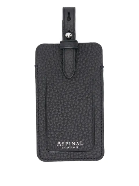 Aspinal Of London leather tag Blue 062271210550000