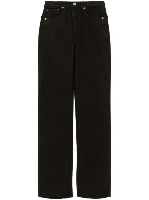 RE/DONE straight-leg high-rise jeans Black 1933WHRL