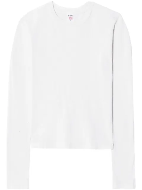 RE/DONE 90s Baby long-sleeve T-shirt White 024R2W9BLS