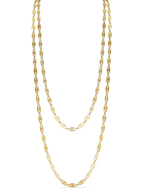 Pragnell Vintage Belle Epoque oval link chain necklace Gold 1056025