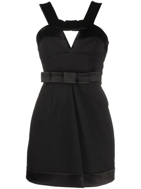 Jil Sander bow-detail mini dress Black J03CT0012JTN098