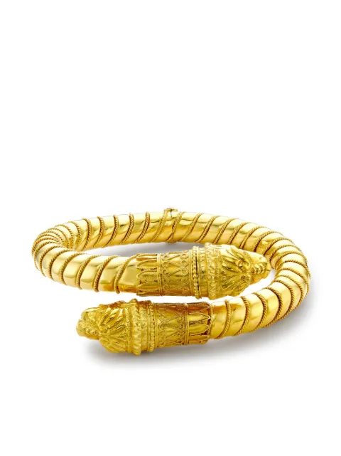 Pragnell Vintage Scythian style dragon heads hinged bangle Gold 1175139