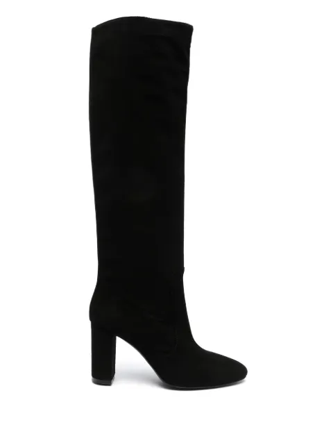 Via Roma 15 90mm block-heel boots Black 3434