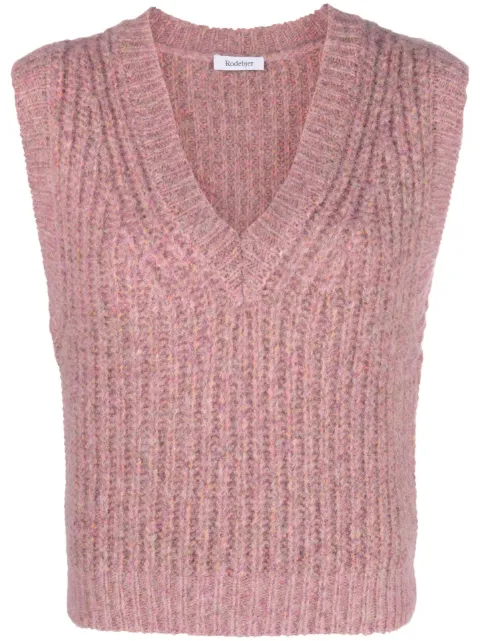 Rodebjer chunky-knit sleeveless vest Pink 2330090