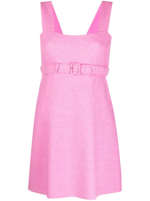 Patou Corsage belted mini dress Pink DR1050134453B