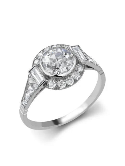Pragnell Vintage Antique Old Cut Diamond Cluster Ring 1.05kts White 154309