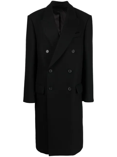 WARDROBE.NYC x Hailey Bieber virgin wool coat Black W4030R09