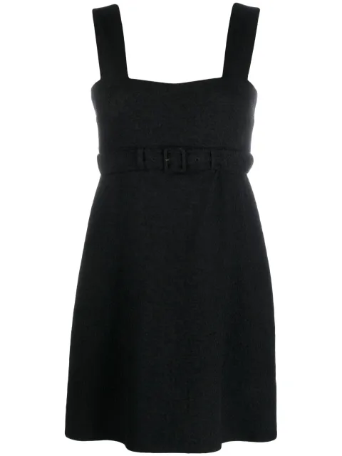 Patou Corsage belted mini dress Black DR1050134999B