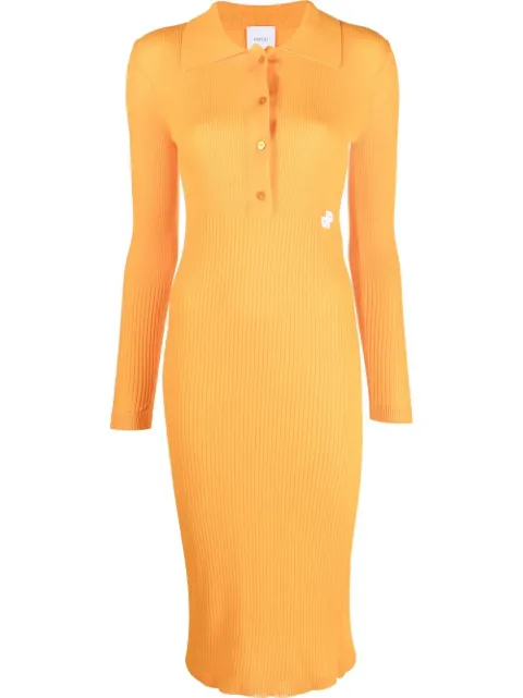 Patou knitted polo dress Orange KN0808051215M