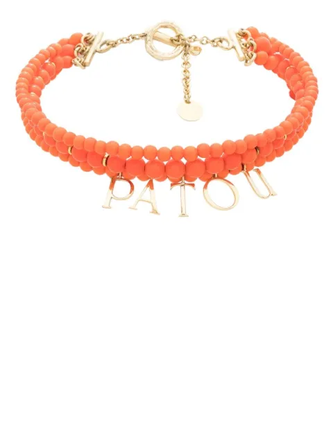 Patou Pop Peals logo-charm necklace Orange JW1011004256O