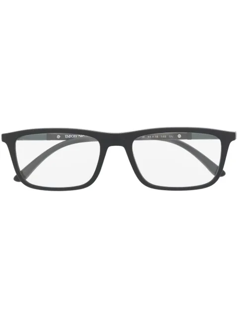 Emporio Armani rectangle-frame glasses Black EA4160