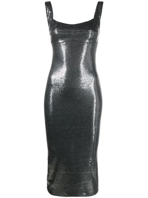 Atu Body Couture sequinned bodycon midi dress Grey AT23107