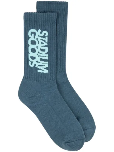 STADIUM GOODS® logo ''River'' crew socks Blue SGS0442