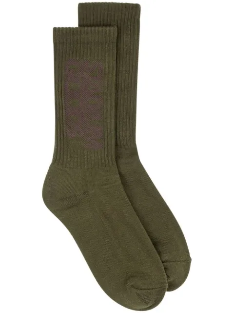 STADIUM GOODS® ribbed logo "Forest" socks Green SGS0438