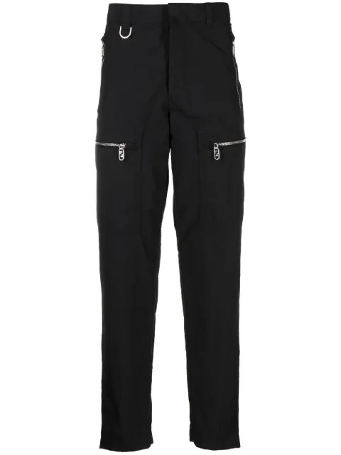 FENDI zip-pockets slim trousers Black FB0824AM7T