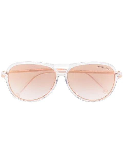 Michael Kors Breckenridge tinted pilot sunglasses White MK2176U