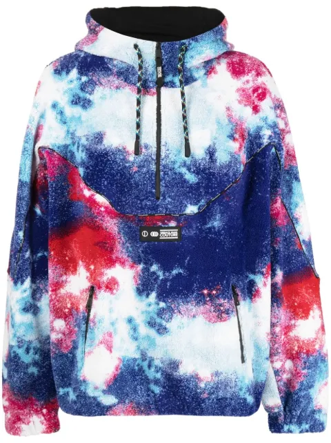 Versace Jeans Couture tie dye-pattern pullover hoodie Multicolour 73GAI303F0013