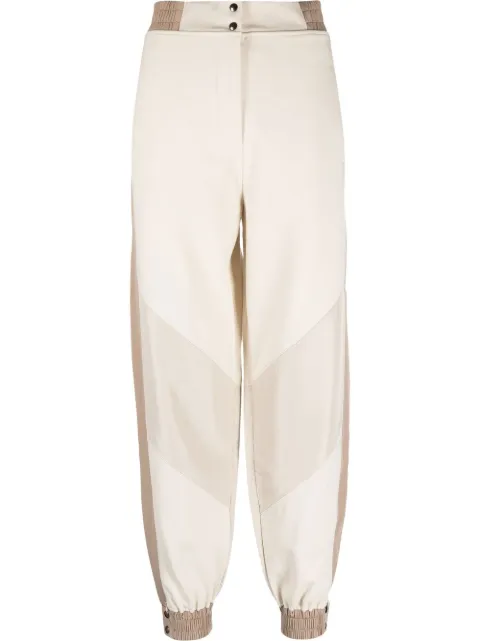 Eleventy panelled jersey-knit trousers Neutrals F80PANF08TES0F291