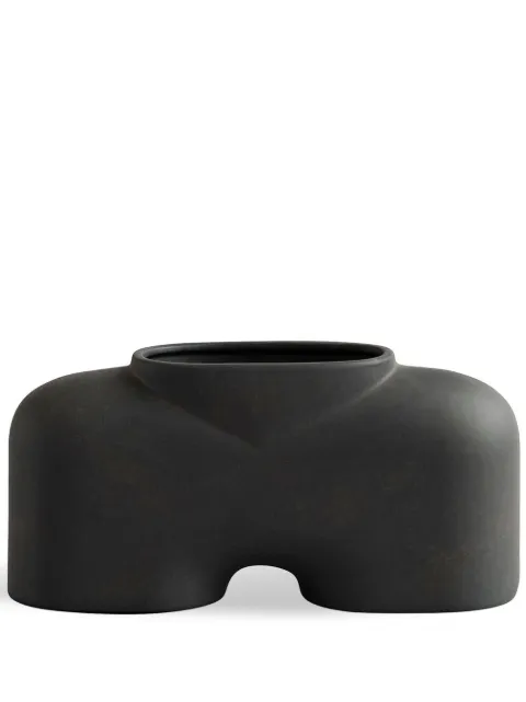 101 Copenhagen Cobra Fat medium vase Black 211035