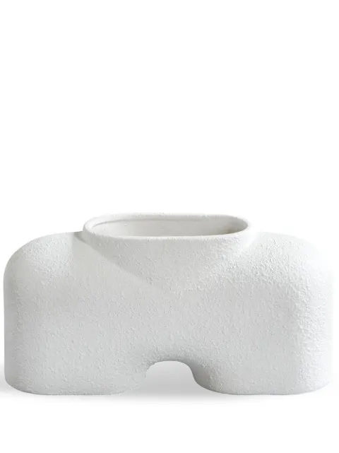 101 Copenhagen Cobra fat medium vase White 201011