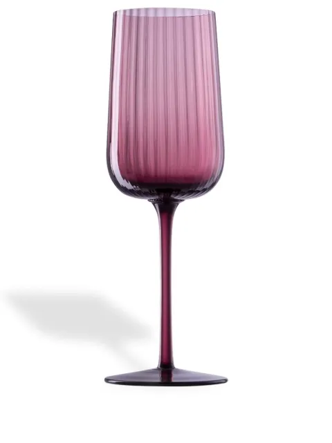 NasonMoretti Gigolo ribbed wine glass (22.5cm) Purple GIGOLORI4