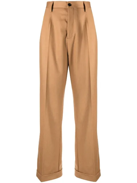 Marni high-waisted wide-leg trousers Brown PAMA0368U0UTW970