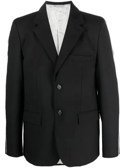 VTMNTS single-breasted wool blazer Black VL14JA600B5200