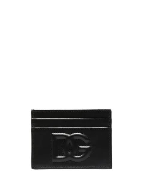 Dolce & Gabbana debossed-logo detail cardholder Black BI0330AG081