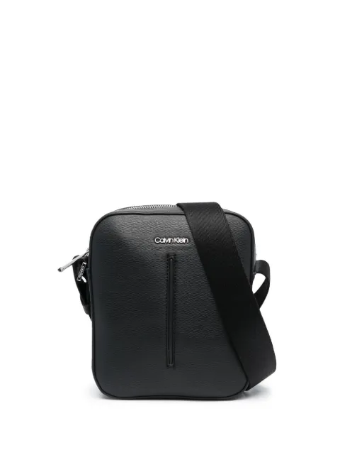 Calvin Klein logo plaque messenger bag Black K50K510020