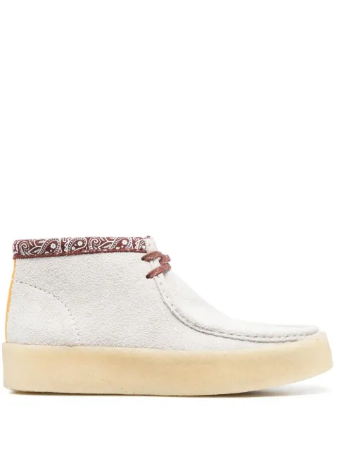 Clarks Originals paisley-print desert boots White 26167977