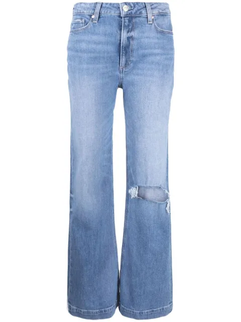 PAIGE distressed straight-line jeans Blue 6016B617127