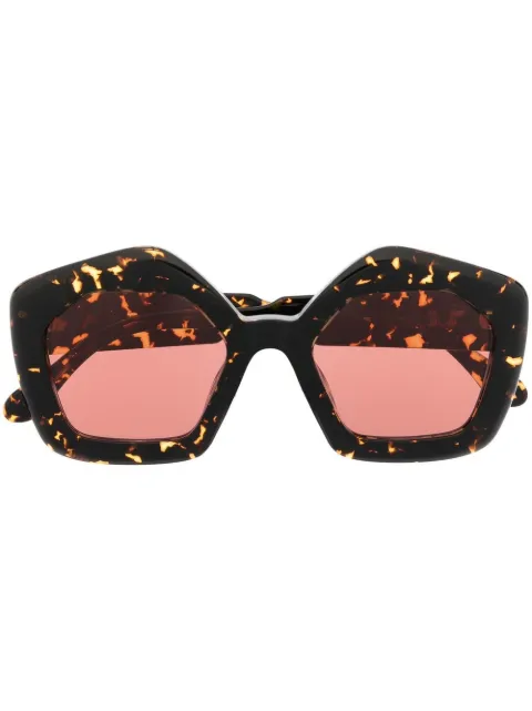 Marni Eyewear MHL pentagon sunglasses Brown MHL
