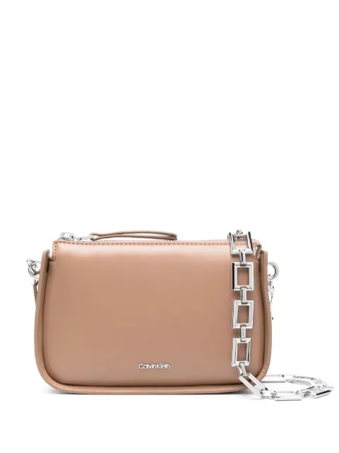 Calvin Klein logo-lettering cross body bag Neutrals K60K610160