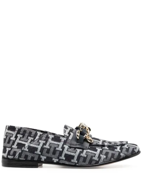 Tommy Hilfiger logo-jacquard loafers Blue FW0FW06930