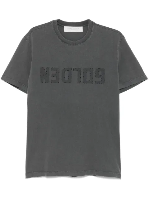 Golden Goose logo-print T-shirt Grey GMP01220P000671