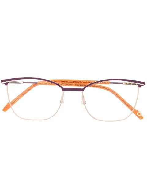 Etnia Barcelona Amethyst square-frame glasses Gold AMETHYST