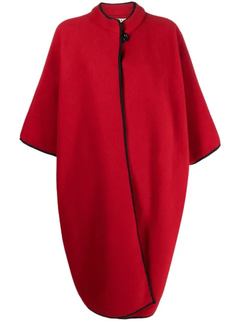 A.N.G.E.L.O. Vintage Cult 1980s wide-sleeve single-breasted coat Red ANG450PO